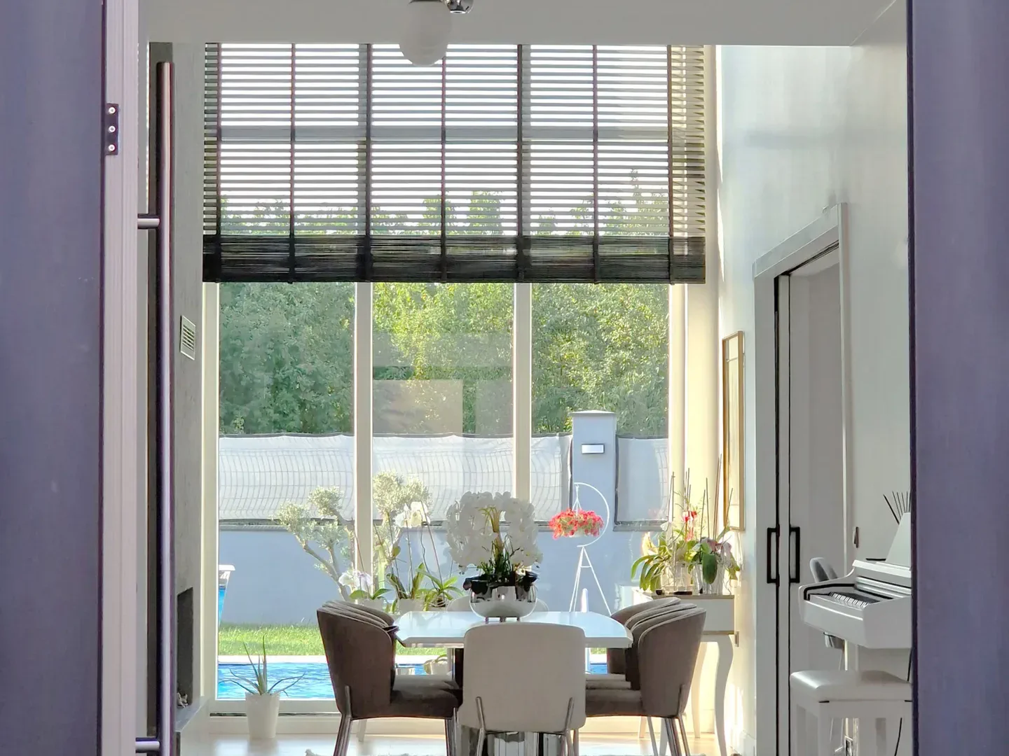 Light-filled living area at Peker House